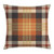 Ambesonne Abstract Throw Pillow Cushion Cover, Nostalgic Plaid Motif with Stripes Classic Checkered Celtic Fashion Design, Decorative Square Accent Pillow Case, 16 inch X 16 inch, Orange Beige