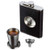 Shot Flask - Stainless Steel 8 oz Hip Flask, Built-in Collapsible 2 Oz. Shot Glass & Flask Funnel - Everything You Need to Pour Shots on the Go