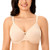 DELIMIRA Women's Full Coverage Non-Padded Plus Size Support Underwire Minimizer Bra Beige 44E