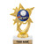 5.5 inch Gold Netball Trophies, Custom Astral Star Netball Trophy Award Prime