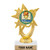 5.5 inch Gold Scholar Athlete Trophies, Custom Astral Star Scholar Athlete Trophy Award Prime