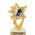 5.5 inch Gold Ballroom Dance Star Trophies, Custom Astral Star Ballroom Dance Star Trophy Award Prime