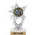 5.5 inch Silver Glitter Crossed Flags Trophies, Custom Astral Star Crossed Flags Trophy Award Prime