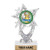 5.5 inch Silver Glitter Academic Trophies, Custom Astral Star Academic Trophy Award Prime