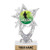 5.5 inch Silver Glitter Male Lacrosse Trophies, Custom Astral Star Male Lacrosse Trophy Award Prime