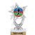5.5 inch Silver Glitter Male Finish Line Trophies, Custom Astral Star Male Finish Line Trophy Award Prime