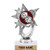 5.5 inch Silver Dice Trophies, Custom Astral Star Dice Trophy Award Prime