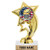 6 inch Gold Field Day 2nd Place Trophies, Custom Star Rocket Field Day 2nd Place Trophy Award Prime