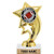 6 inch Gold Football Trophies, Custom Star Rocket Football Trophy Award Prime
