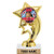 6 inch Gold Arm Wrestling Trophies, Custom Star Rocket Arm Wrestling Trophy Award Prime