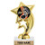 6 inch Gold Music Note Trophies, Custom Star Rocket Music Note Trophy Award Prime