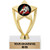 Crown Awards 6 inch Gold Jiu Jitsu Trophy - Jiu Jitsu Star Trophy Prime