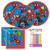 Marvel Super Hero Adventures Party Supplies Pack Serves 16: 9 inch Plates, and Luncheon Napkins with Birthday Candles (Bundle for 16)