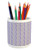 Ambesonne Floral Pencil Pen Holder, Hand Drawn Doodle Flowers and Leaves Composition Colorful Spring Nature Illustration, Printed Ceramic Pencil Pen Holder for Desk Office Accessory, Multicolor