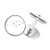 DIYthinker Socket Plug Charging Cable Pattern Round Button Cuff Clip Stud Cufflinks
