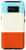 Galaxy S8 Blue Beige Orange Vintage Vibes 70s Style Retro Stripes Case