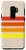 Galaxy S9plus Colorful Red Orange Yellow 70s Style Retro Stripes on Beige Case