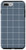 iPhone 7 Plus/8 Plus Windowpane Check Grid (white and slate gray/blue) Case