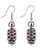 Silver Pine Cone Earrings Dangle with Silver Toned Ear Wires