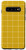Galaxy S10 Windowpane Check Grid (white/mustard yellow) Case