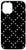 iPhone 12/12 Pro Geometric Pattern White Stars Black Phone Cover Case