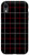 iPhone XR Tattersall Windowpane Check Plaid (black/white/red) Case