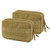 AMYIPO Tactical Molle Admin Pouch Equipment Multi-Purpose EDC Utility Tools Bag Utility Pouches Molle Attachment Military Modular Attachment (Tan - 2pcs)