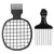 Afro Hair Pick Comb, Hair Pick Comb Fist Wide Teeth Afro Twist Comb Barber Hairdressing Tool for Hair Salon