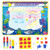 2019HoHo Doodle Mat Magic Mat Kit for Kids Painting Writing Board Toy Colorful Doodle Drawing Mat Bring Magic Pens Educational Toys