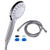 5 Function High Pressure Shower Head with Hose Detachable Multi Mode Setting Handheld Shower Head for Bathroom Flexible Efficient Rust Resistant