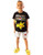 Pokemon Pikachu Electric Pokeball 025 Boy's Short Pyjamas Black