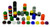 Learning Advantage 7258 Stacking Counters, Grade: Kindergarten (Pack of 500)