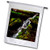 3dRose Mike Swindle Photography - Landscapes - Creek Flowing Down Over Moss Covered Rocks - 12 x 18 inch Garden Flag (fl_307822_1)