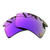 SEEABLE Premium Polarized Mirror Replacement Lenses for Oakley Flak 2.0 OO9295 Sunglasses - Violet Mirror