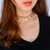 Edary Star Necklace Gold Necklaces Tassel Choker Fashion Jewelry Chain for Women and Girls