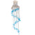 SandT Collection Spiral Shell Wind Chime with Hat Seashell Chimes (Blue)