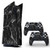 Ps5 skin  inchblack marble inch protective wrap cover vinyl sticker decals for sony playstation 5 disk version console and two dual sense 5 sticker skins Black marble ps5 skin console and controller