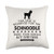 Schnoodle All Funny Gifts Funny Schnoodle Seat Reserved Park There Mom Dad Gift Throw Pillow, 18x18, Multicolor