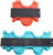 2 Pack Plastic Contour Gauge Profile Gauge Duplicator Copy Irregular Shapes Tracing Template Measuring Tool for Fit and Easy Cutting (Green, Red)