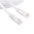 Home Ethernet Cable Game Network Cable Flat Ethernet Cable RJ45 LAN Cable Networking Ethernet Patch Cord Network Cable for Computer Router Laptop Waterproof Cable (Color : White, Length : 1.5m)
