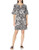 Ruby Rd. Women's Poppy Puff Print Dress, Black/White, XL