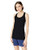 adidas Women's Design 2 Move 3-Stripes Training Tank Top, Black, Large