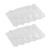 DOITOOL 40PCS Clear Plastic Egg Holder for Refrigerator Deviled Egg Tray, 10 Grids Transparent Plastic Egg Storage Container for Kitchen Fridge