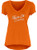 Blue 84 NCAA Oklahoma State Cowboys Women's Liquid Jersey V-Neck, Orange, Small