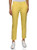 oodji Ultra Women's Basic Cotton Trousers, Yellow, 2