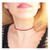 Yalice Boho Choker Necklace Chain Rice Beaded Necklaces Jewelry for Women and Girls (Red-1)