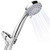 High Pressure Handheld Shower Head,with Bathroom Accessories|Stainless Steel Hose,Adjustable Bracket,Teflon Tape,Easy to Installation Rainfall Hand Held Showerhead