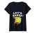 Womens Spongebob Squarepants Lets Party V-Neck T-Shirt