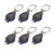 X-group 6 Pack Mini LED Flashlight Keychain Ultra Bright Key Ring Light Torch with Hook for Camping Outdoor