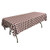 LA Linen Polyester Gingham Checkered Rectangular Tablecloth, White/Burgundy, 60 inch x 84 inch